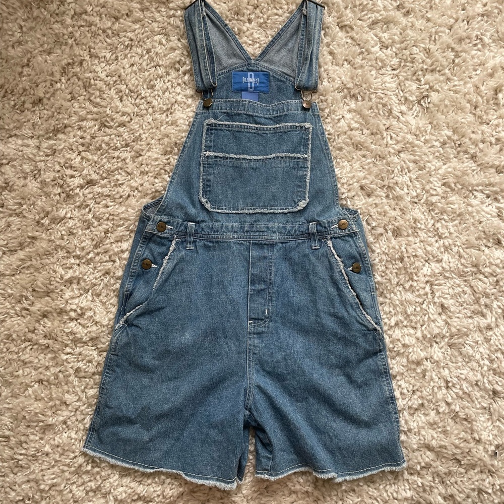 Denim Overall Shorts